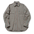 フランネルチェックシャツ BLACK LABEL FW22 ブラウン