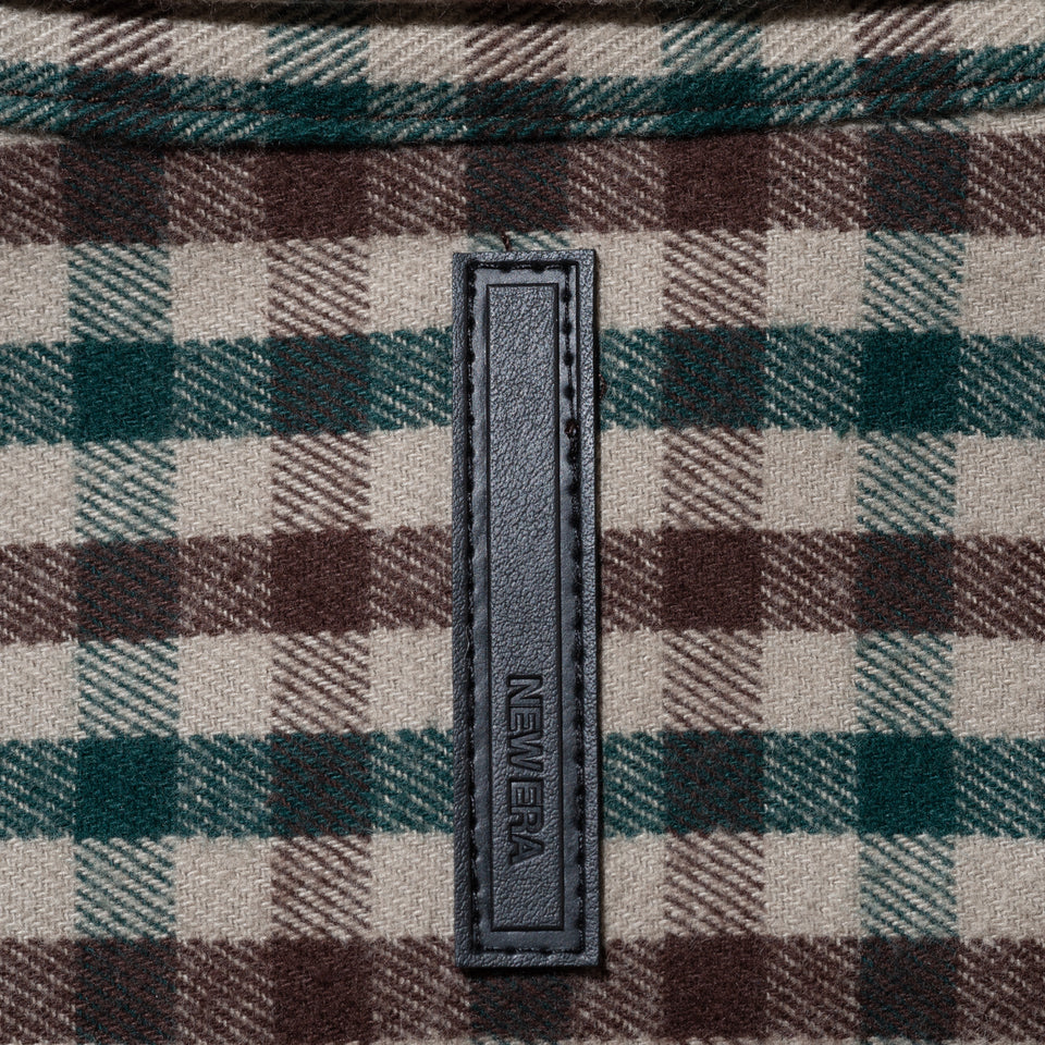 フランネルチェックシャツ BLACK LABEL FW22 ブラウン