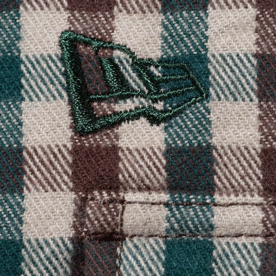 フランネルチェックシャツ BLACK LABEL FW22 ブラウン