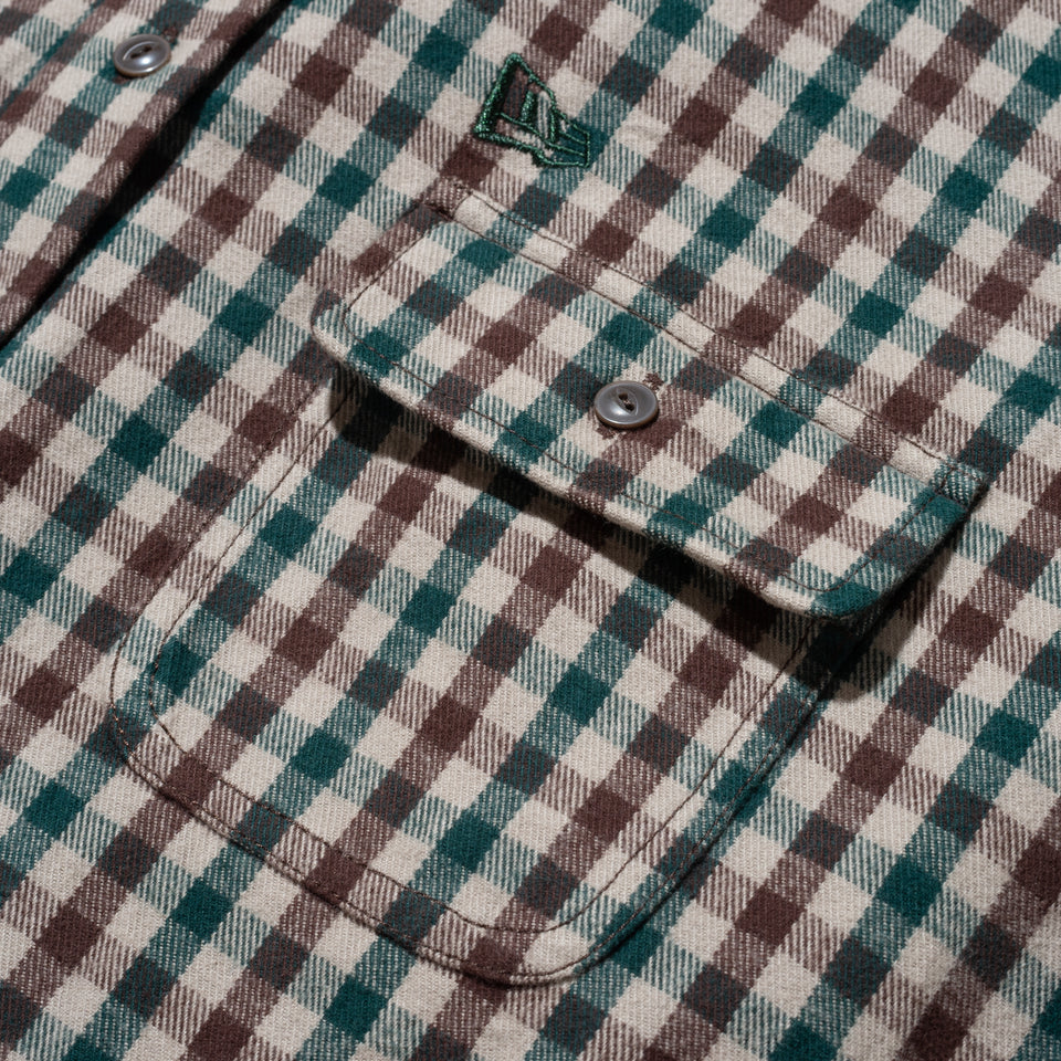 フランネルチェックシャツ BLACK LABEL FW22 ブラウン