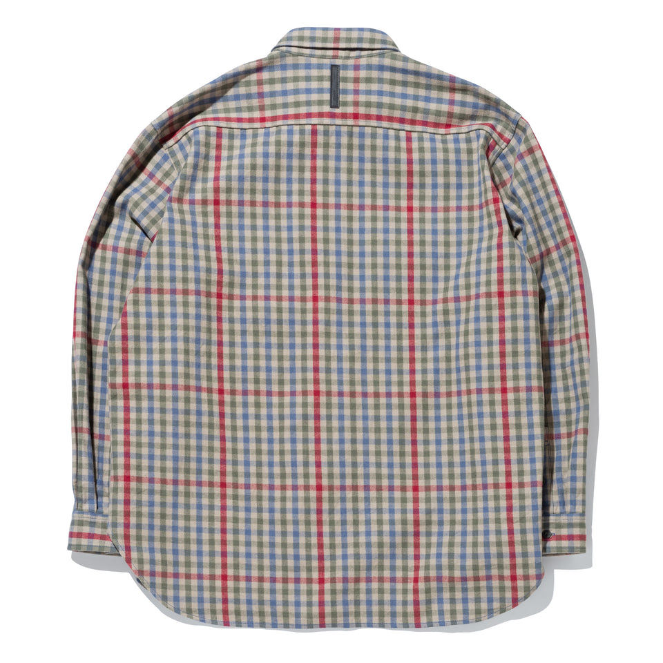 フランネルチェックシャツ BLACK LABEL FW22 レッド