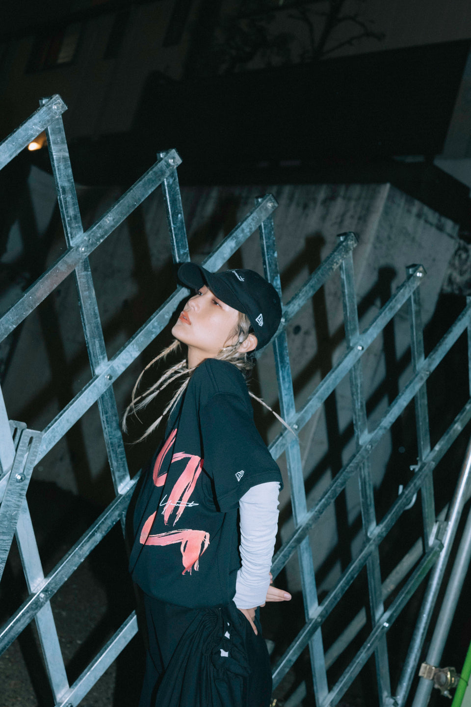 半袖 コットン Tシャツ Yohji Yamamoto FW22 シグネチャーロゴ YY ブラック