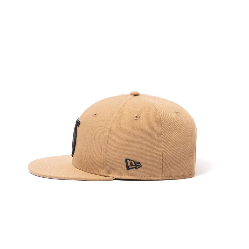 9FIFTY DOWNTOWN × New Era イニシャルロゴ カーキ