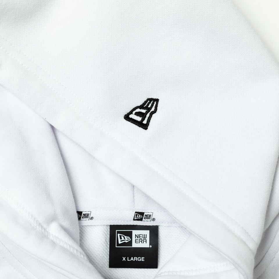 裏毛 コットン スウェット プルオーバーフーディ Yohji Yamamoto SS23 アドレスロゴ ホワイト
