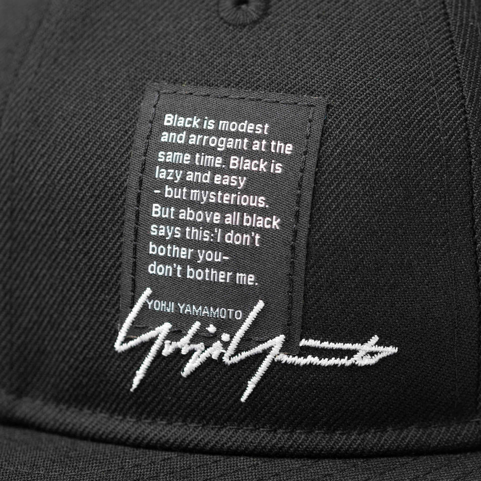 RC 9FIFTY Yohji Yamamoto FW22 シグネチャーロゴ 織ネーム ブラック