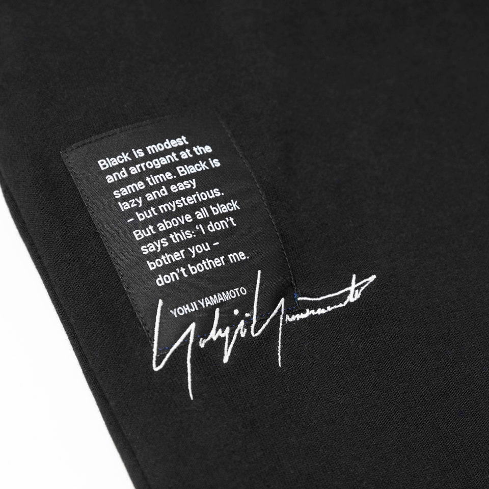 裏毛 スウェットパンツ Yohji Yamamoto FW22 シグネチャーロゴ 織ネーム ブラック