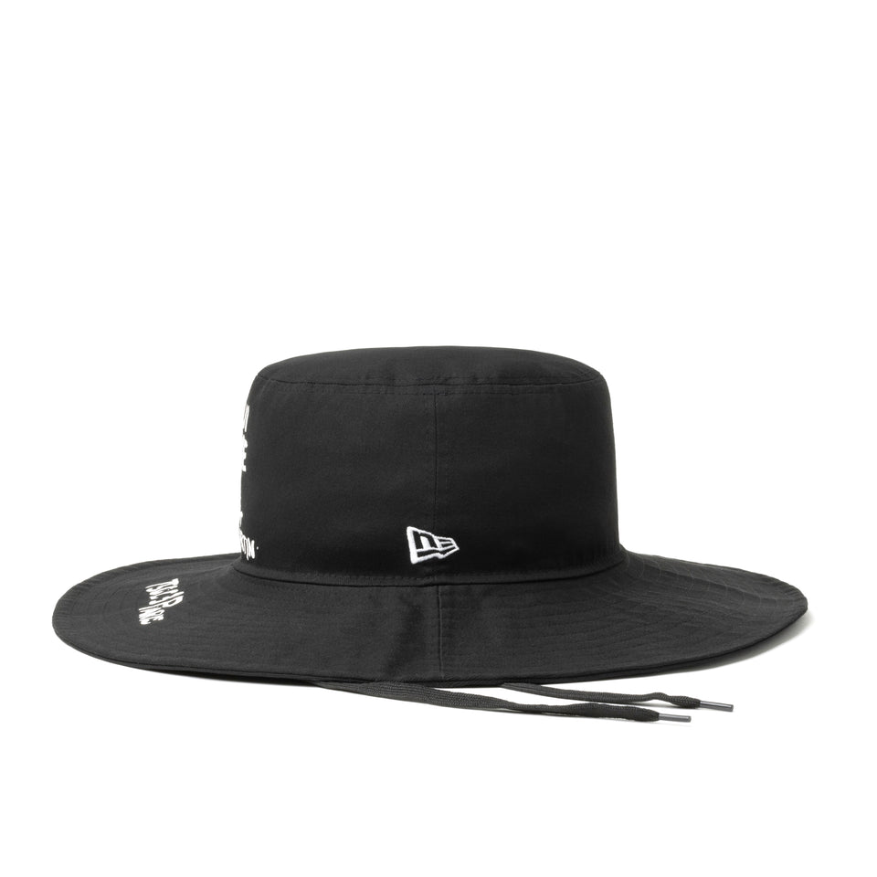 アドベンチャー ワイドブリム Yohji Yamamoto FW22 ハンドペイントロゴ ブラック
