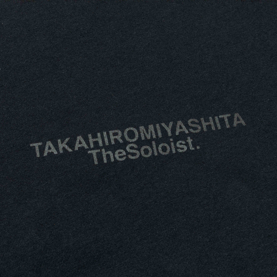 半袖 コットン Tシャツ TAKAHIROMIYASHITATheSoloist. リフレクティブロゴ ブラック レギュラーフィット