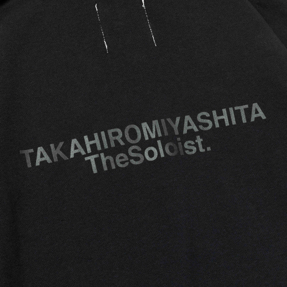 裏毛 スウェット プルオーバーフーディー TAKAHIROMIYASHITATheSoloist. リフレクティブロゴ ブラック