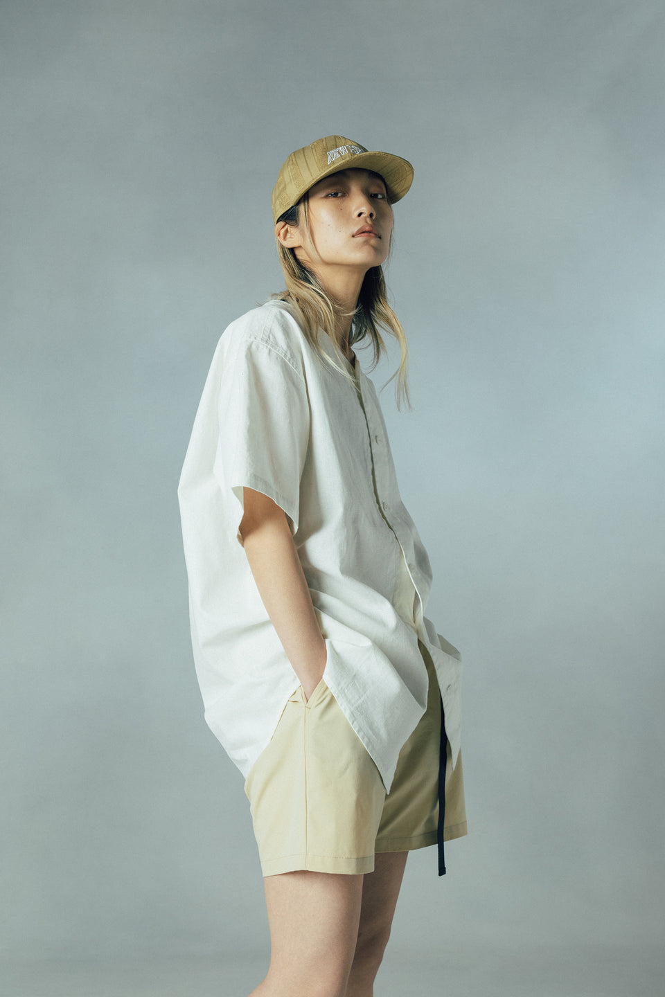 半袖 ベースボールシャツ NEW ERA BLACK LABEL オフホワイト