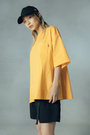 半袖 ポケット ヘビーウェイト コットンTシャツ NEW ERA BLACK LABEL オレンジ ビッグシルエット