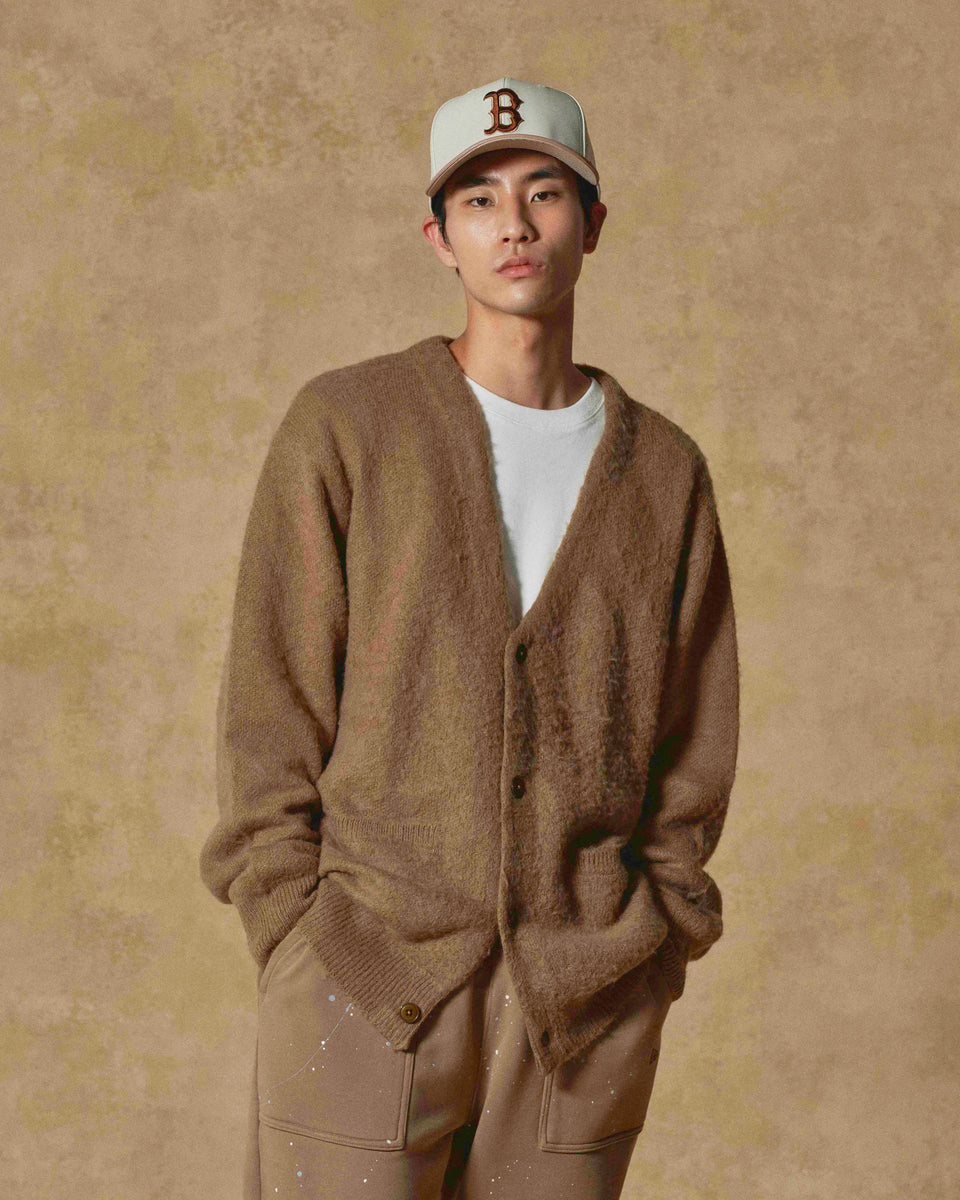 モヘアカーディガン BLACK LABEL FW22 キャメル